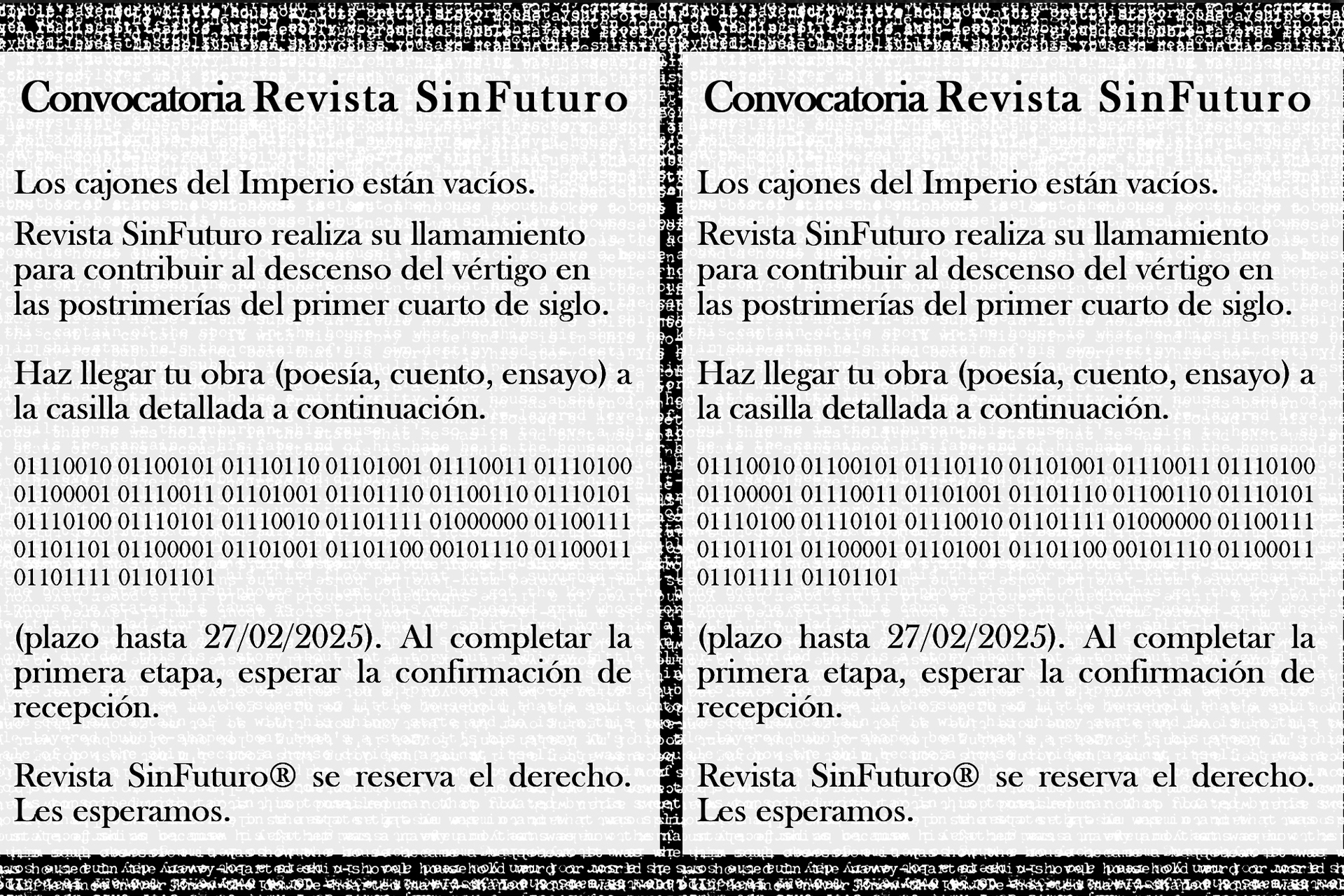 Los cajones del imperio están vacíos/  Poemas y cuento por Hatu G.K